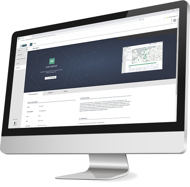 Insiter Webseite auf einem Monitor