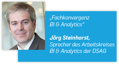 Jörg Steinhorst, Sprecher des Arbeitskreises BI & Analytics der DSAG