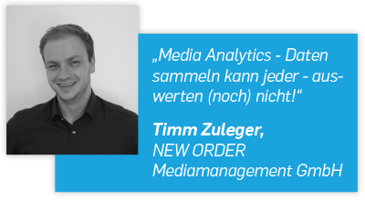 Timm Zuleger, NEW ORDER Mediamanagement GmbH